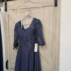 Elegant purple/Blue Evening Dress
